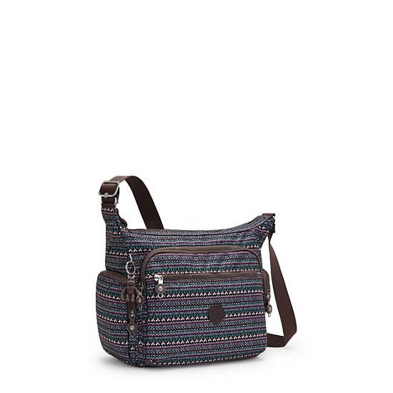 Kipling Gabbie Printed Crossbody Bags Stripy Dots | CA 1162YX